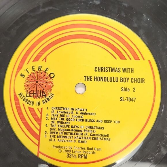 Christmas with The Honolulu Boy Choir 1980 Vinyl Record Album Vintage - Picture 6 of 7
